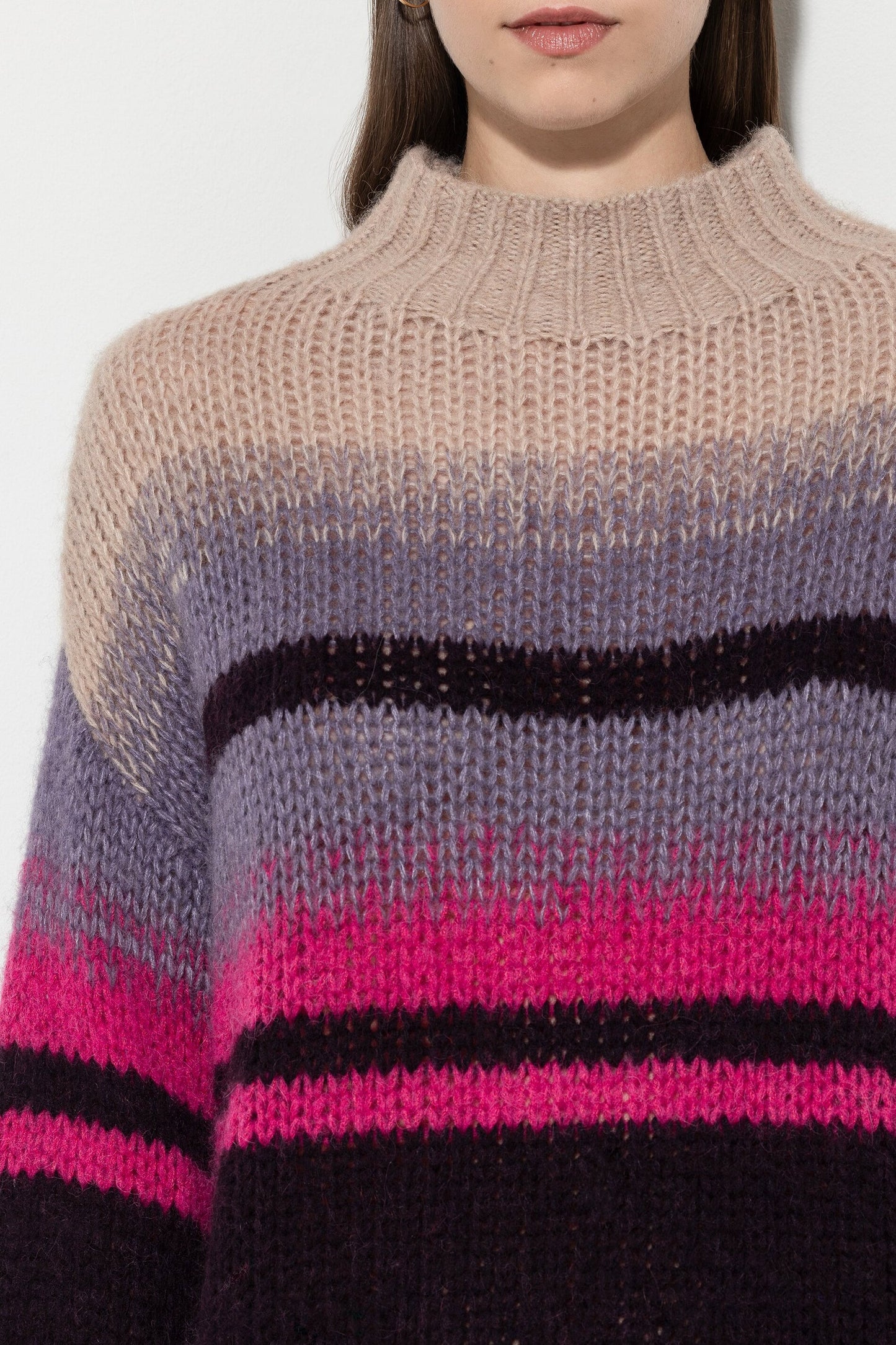 Sweater with Fancy Stripe