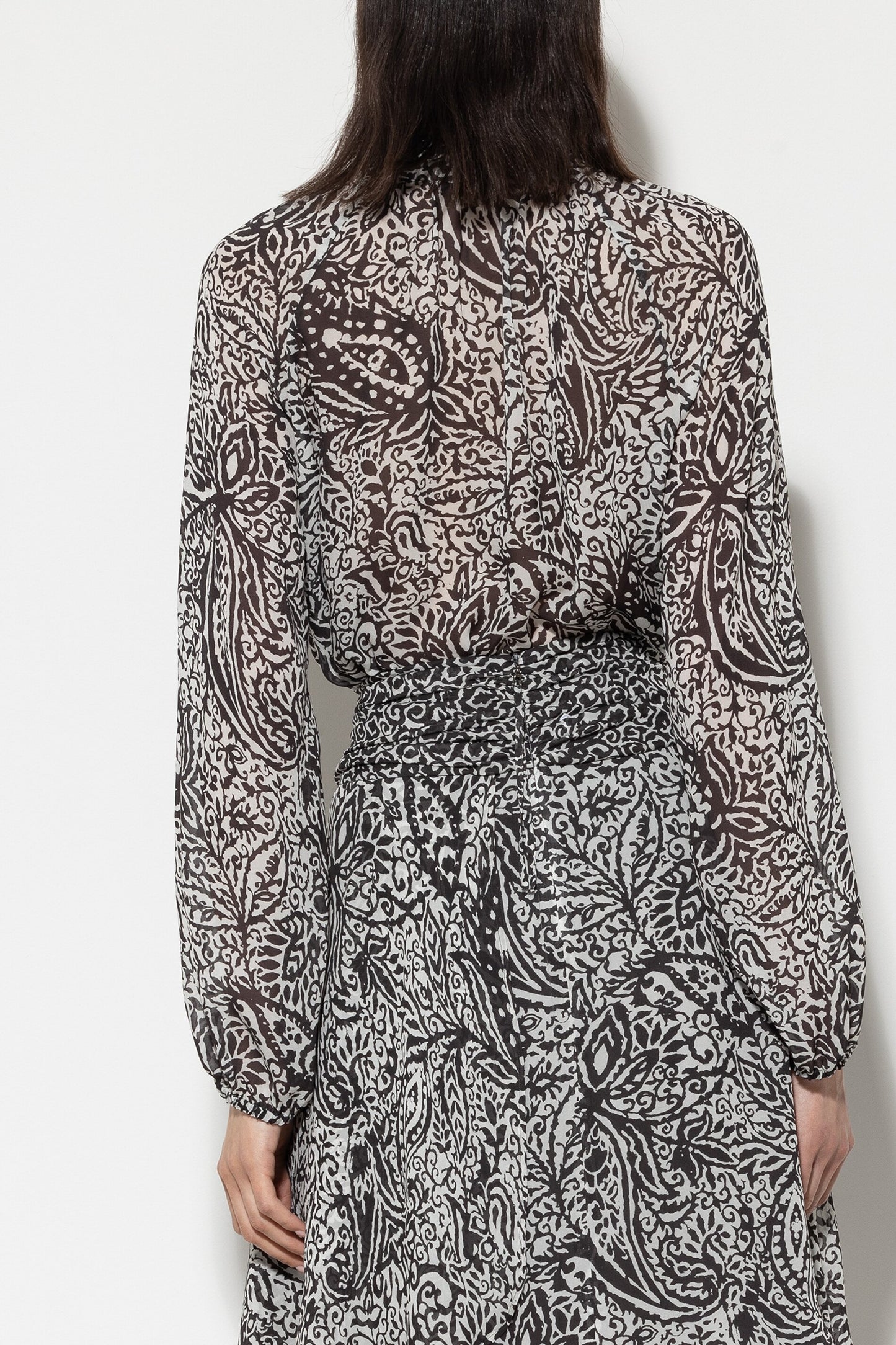 Tunic Blouse with Paisley Print