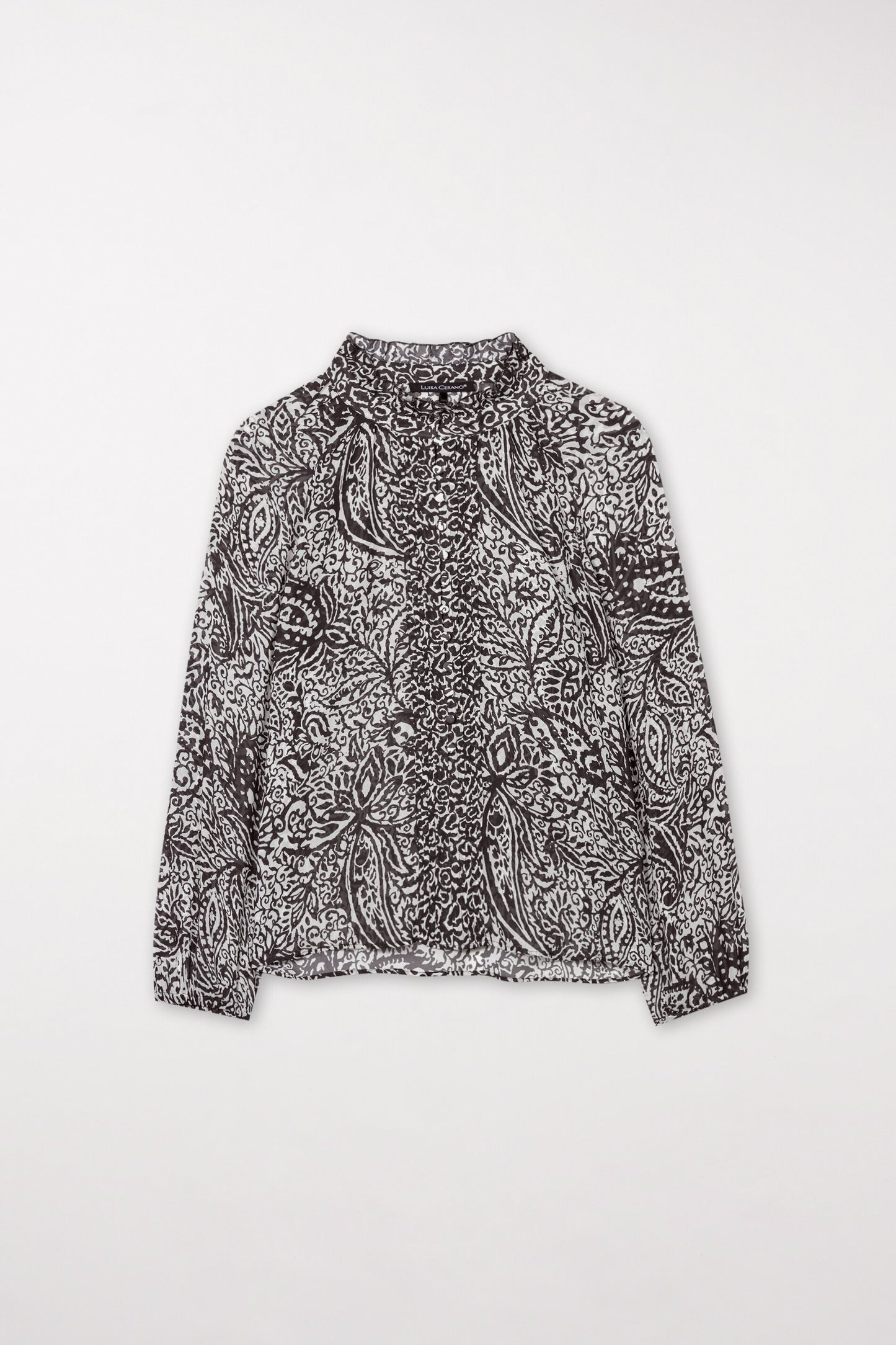 Tunic Blouse with Paisley Print