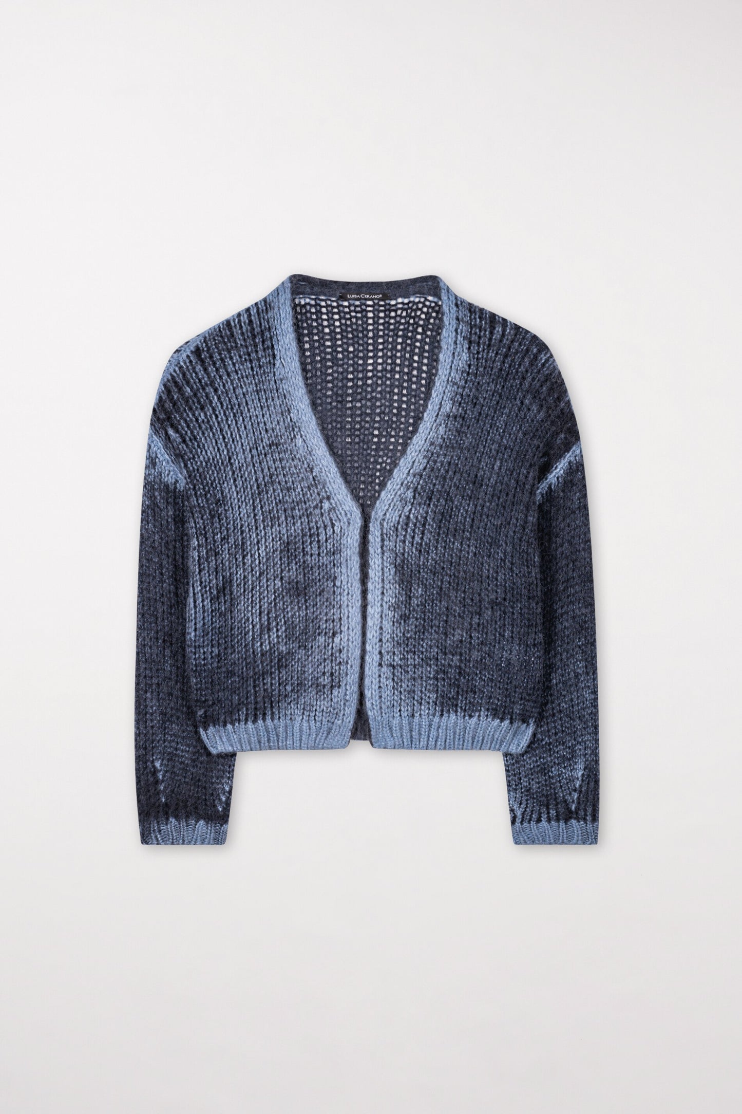 Cardigan with Spray Effect