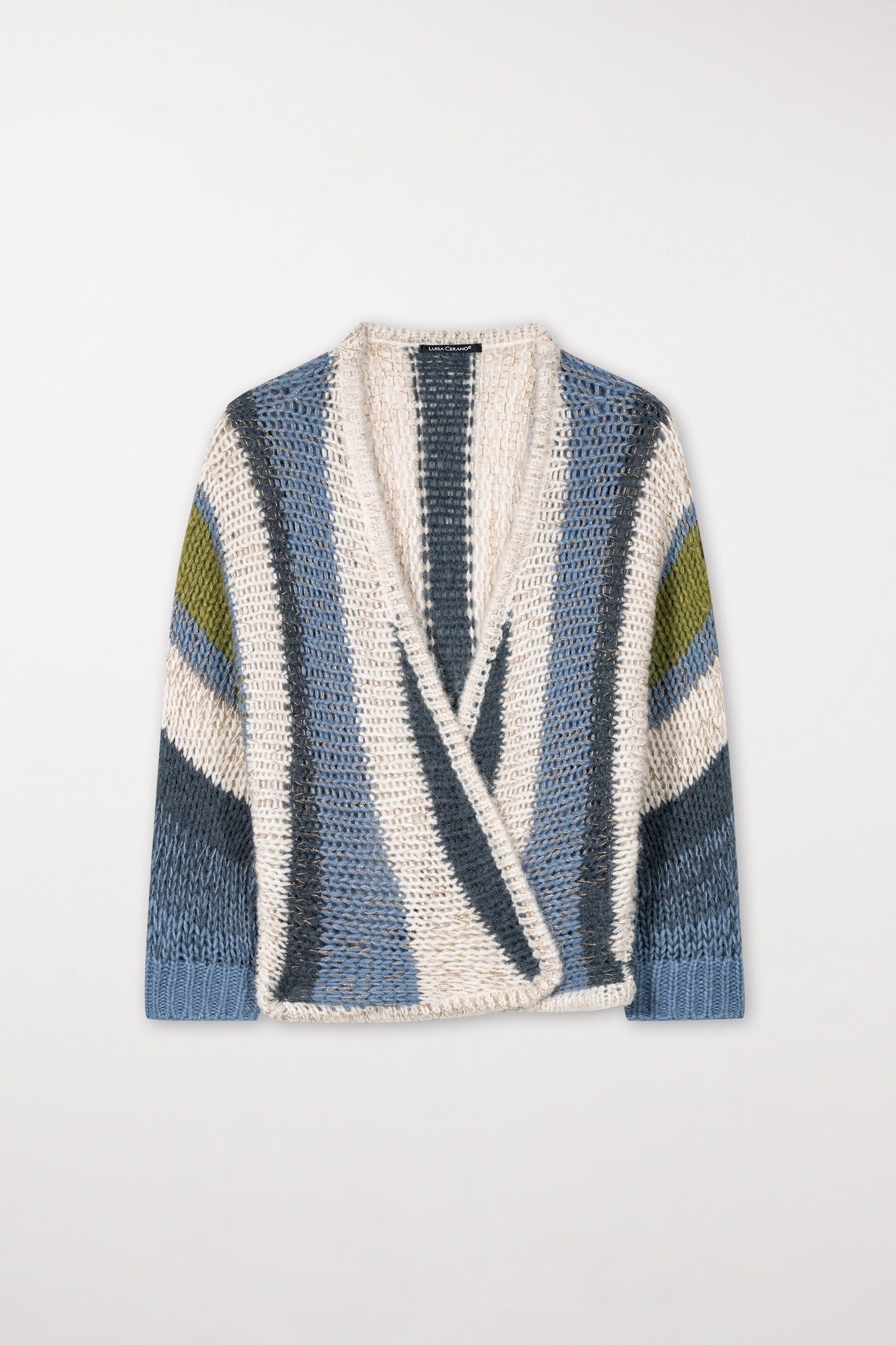 Cardigan with Fancy Stripe