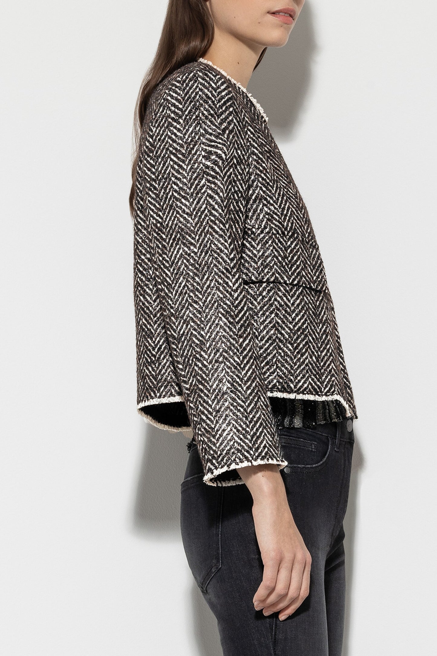 Jacket in Herringbone Tweed