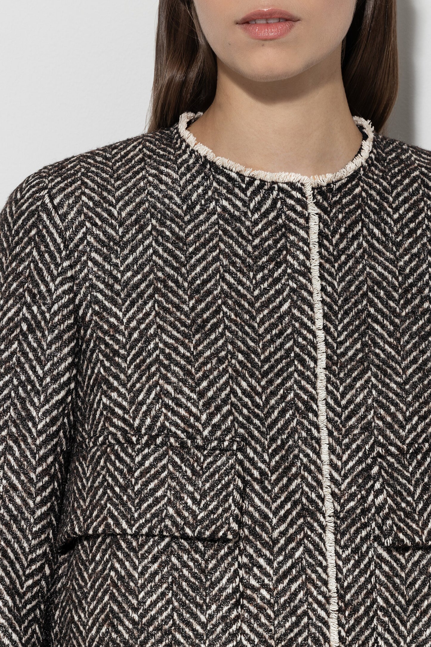 Jacket in Herringbone Tweed