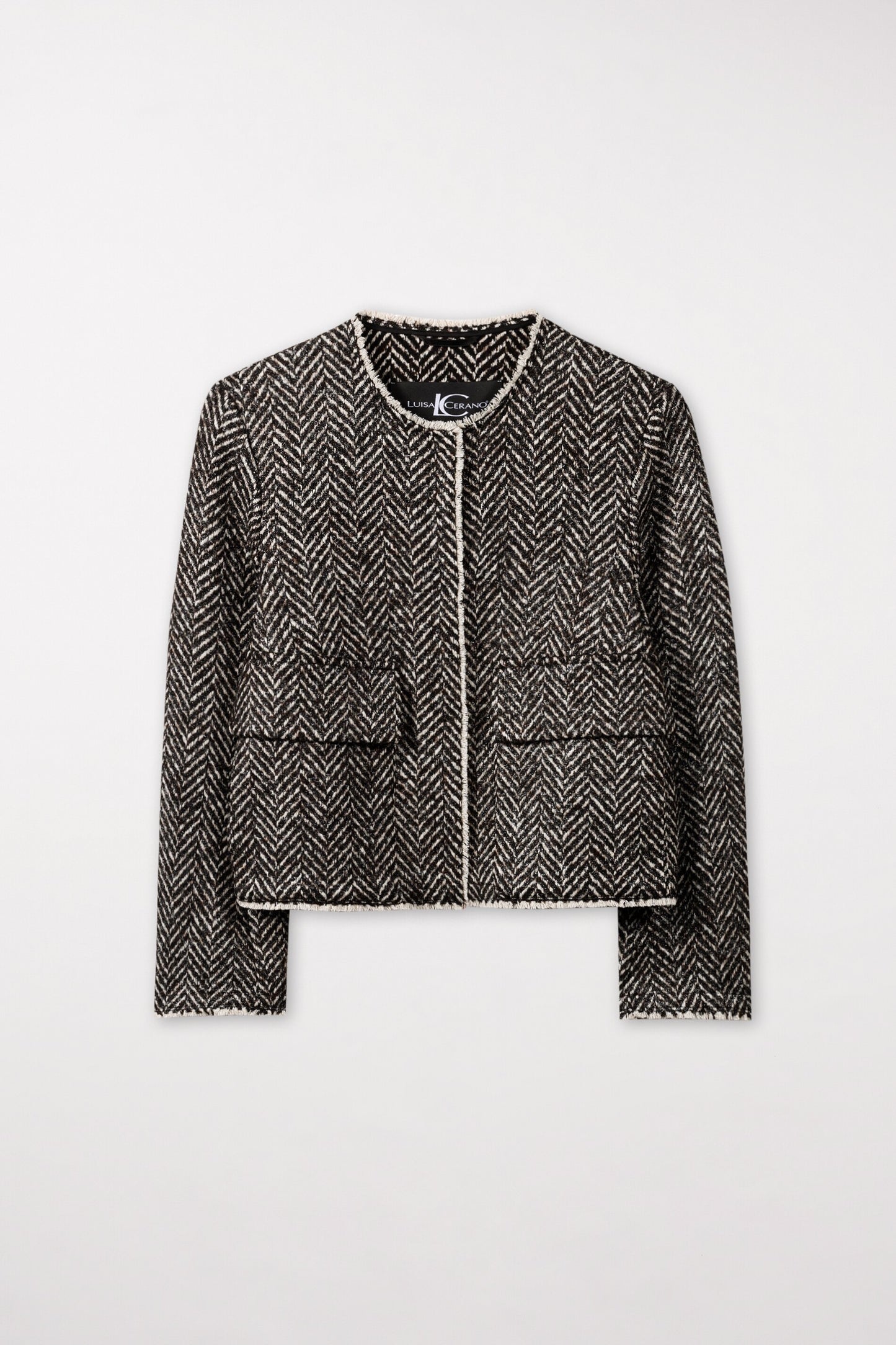 Jacket in Herringbone Tweed