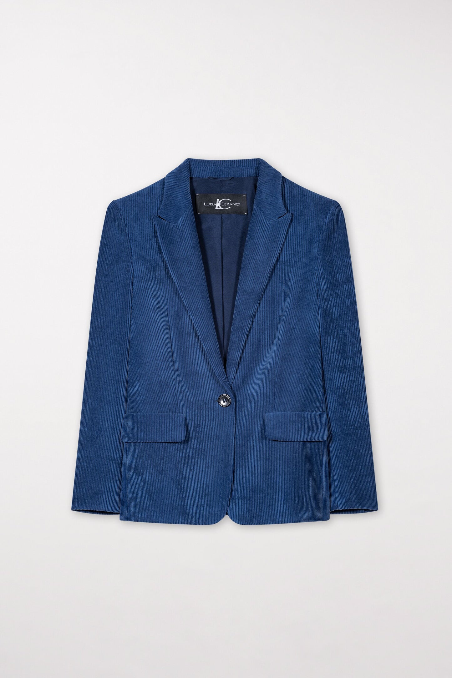 One-button Corduroy Blazer