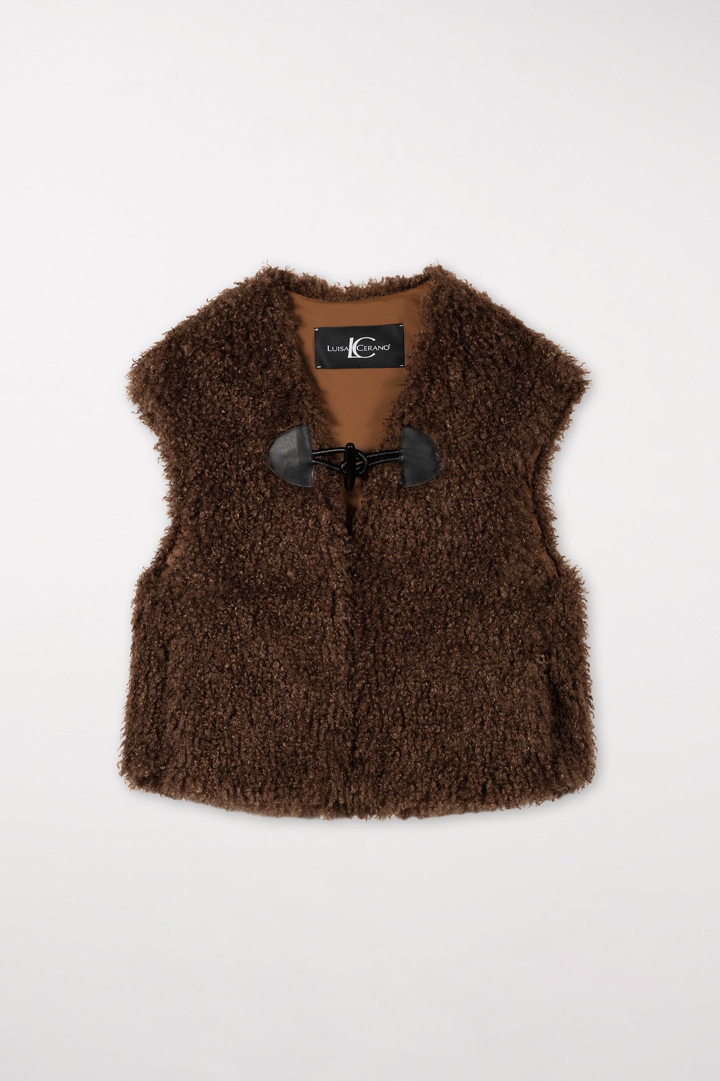 Vest in Fur Look