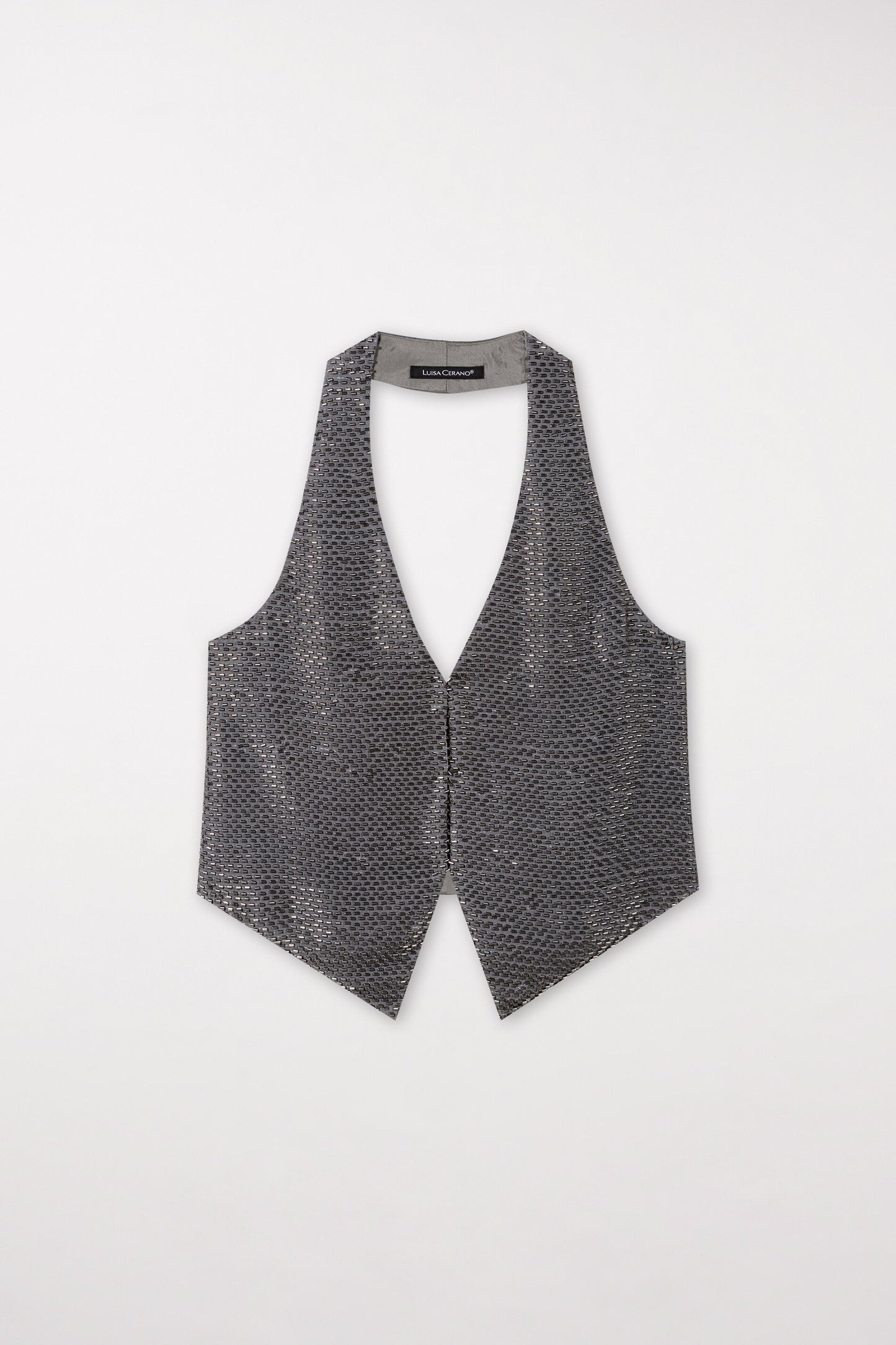 Glitter Halterneck Vest