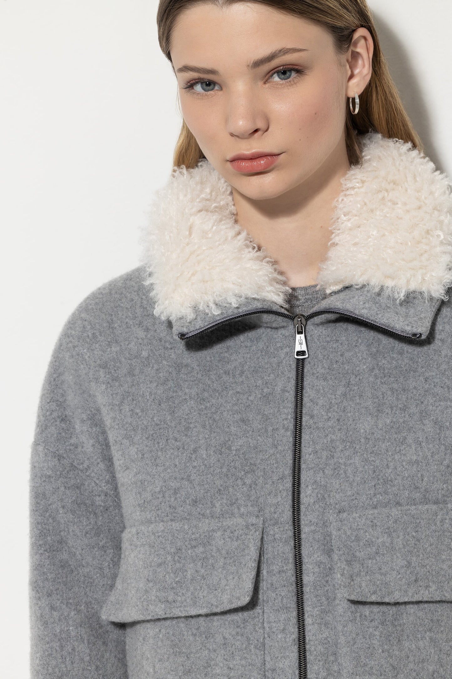 Wool Blend Blouson