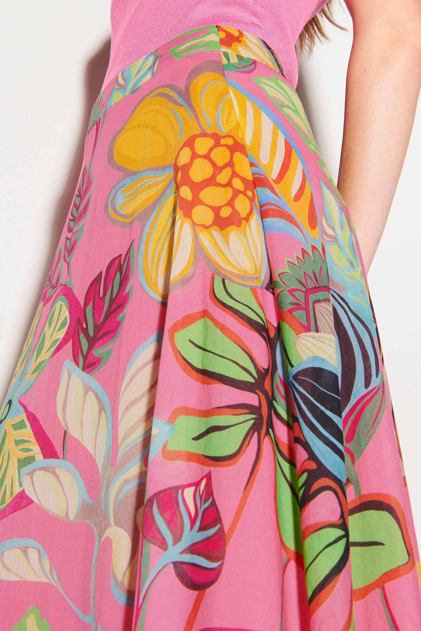 Skirt with Caribbean Print