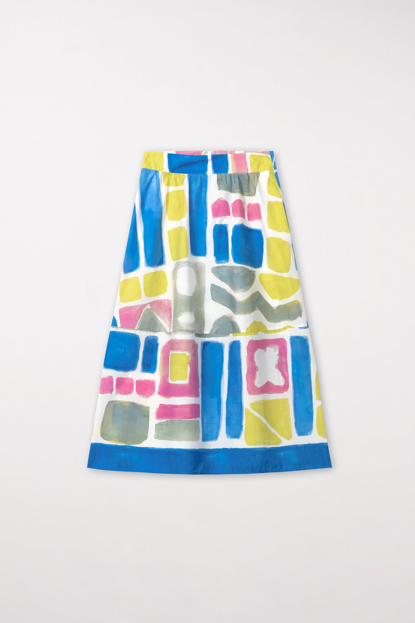 Midi Skirt with Ethnic Print