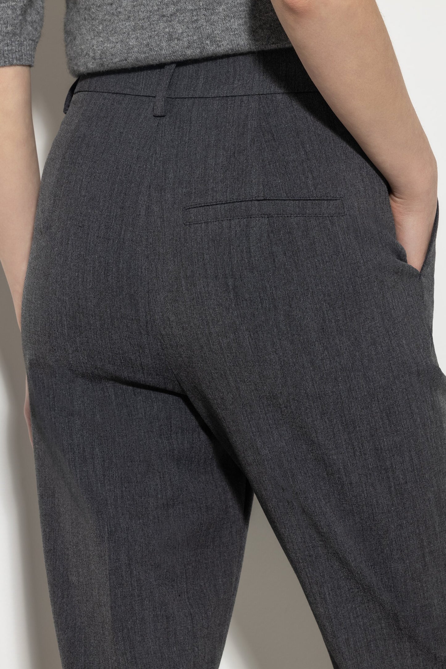 Tapered Pants in Cashmere Blend