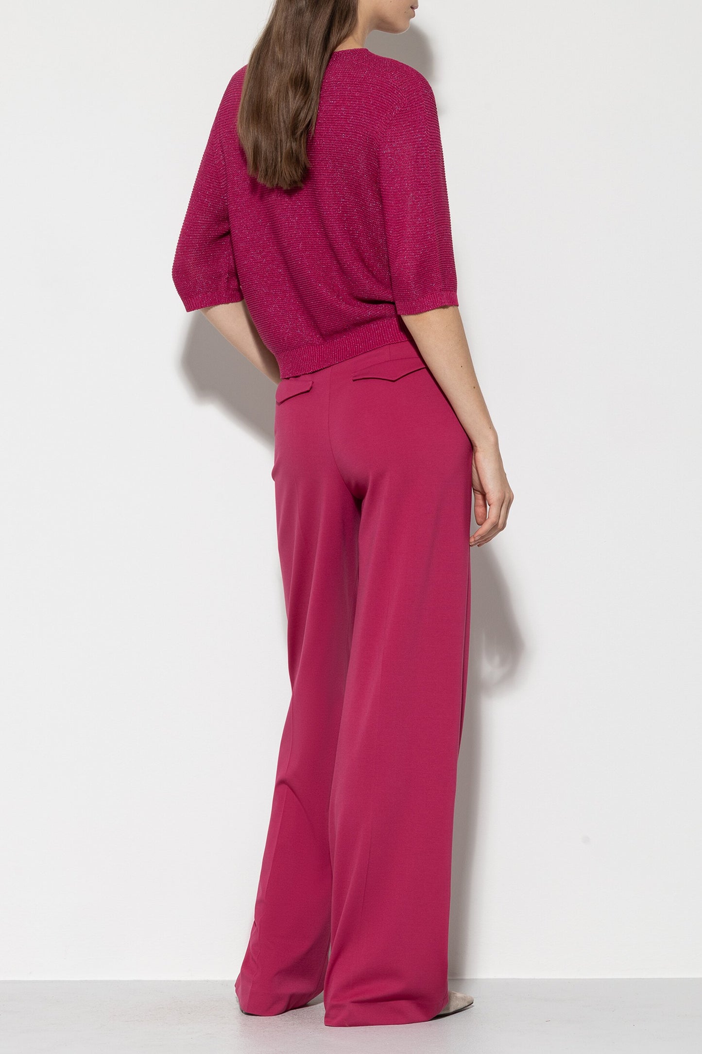 Wide-leg Pants Made from Punto-Milano