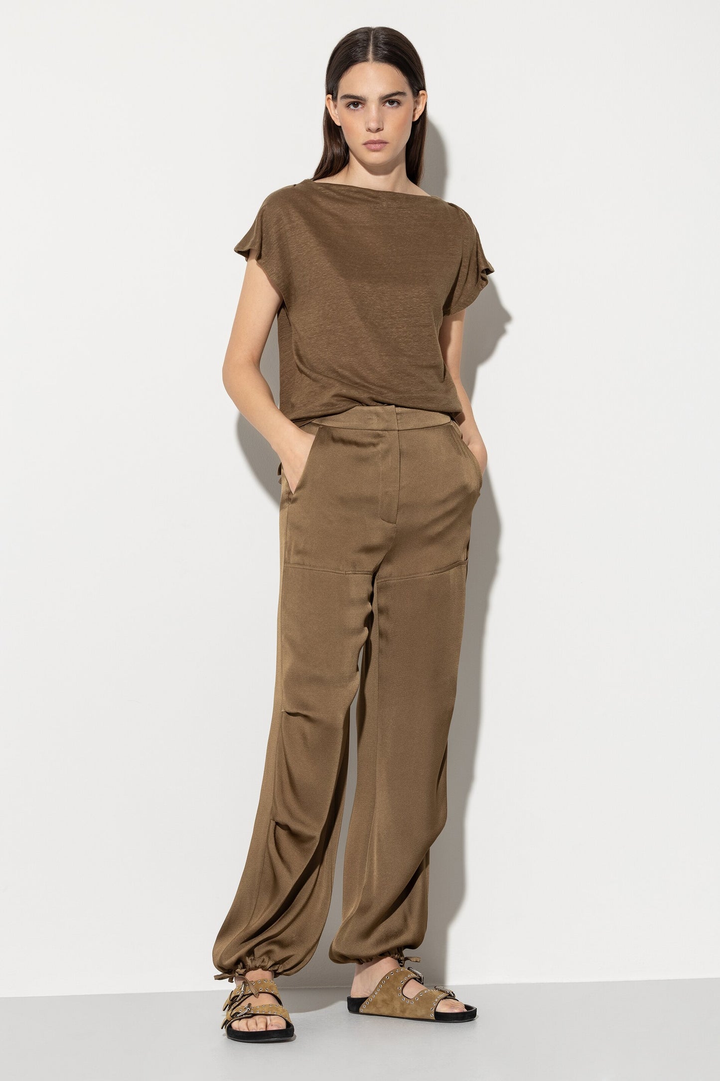 Satin Parachute Trousers