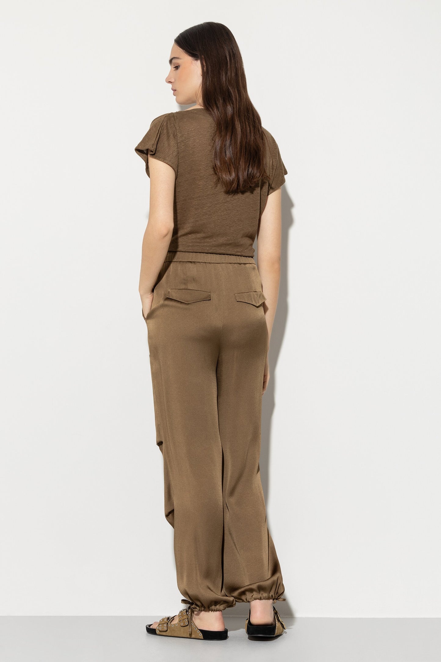 Satin Parachute Trousers