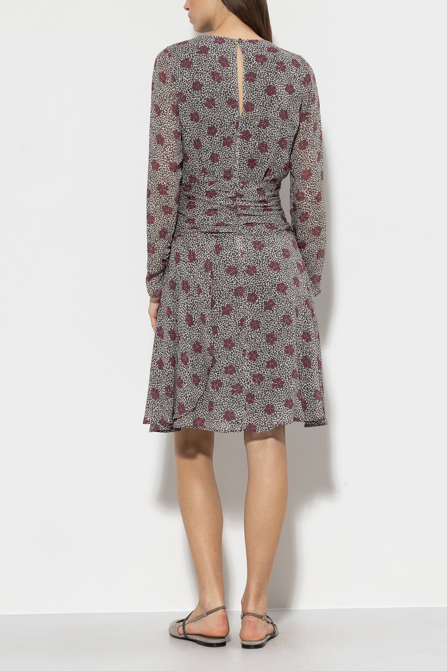 Dress with Millefleurs Print