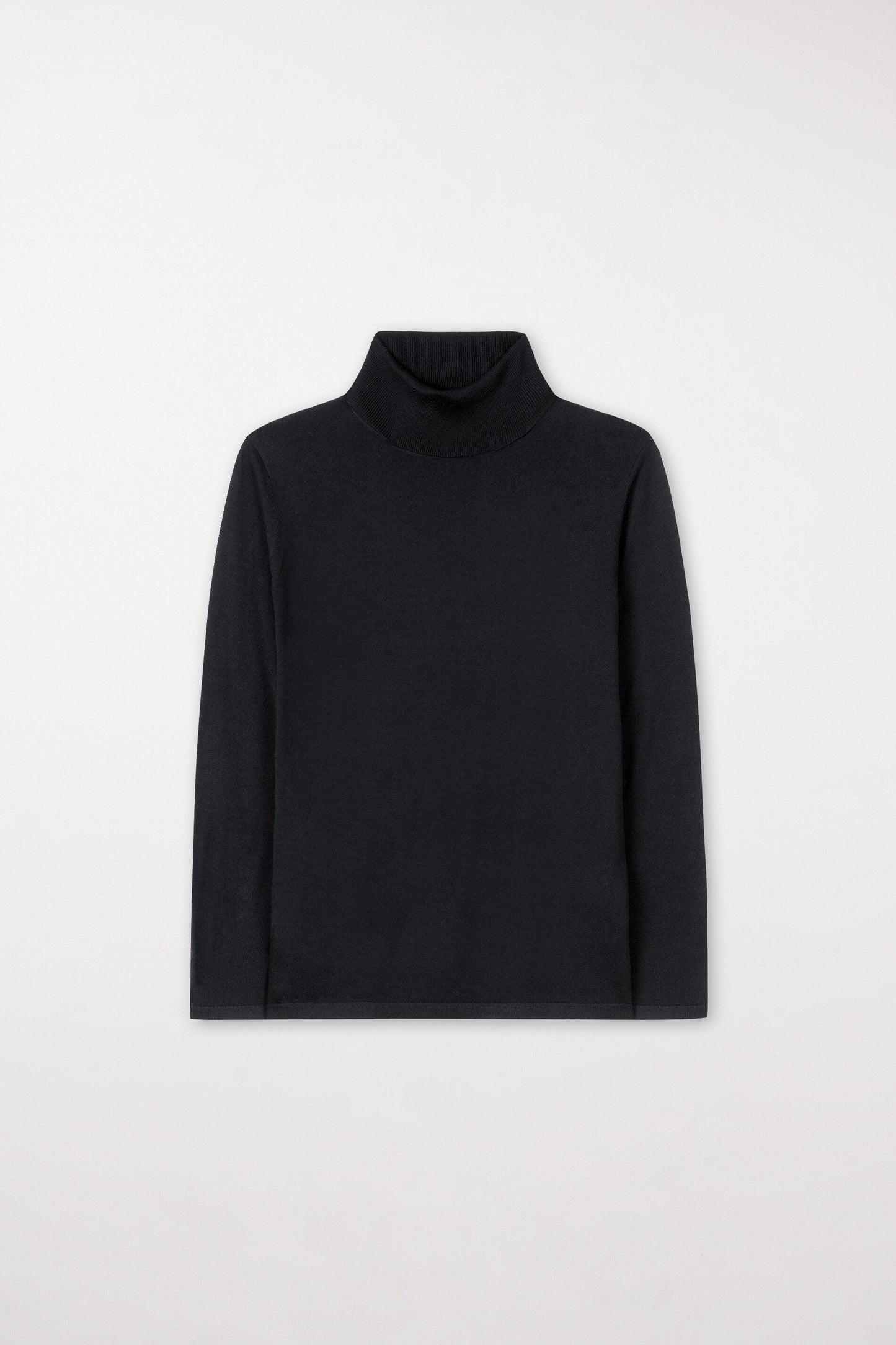 Wool Blend Turtleneck Sweater