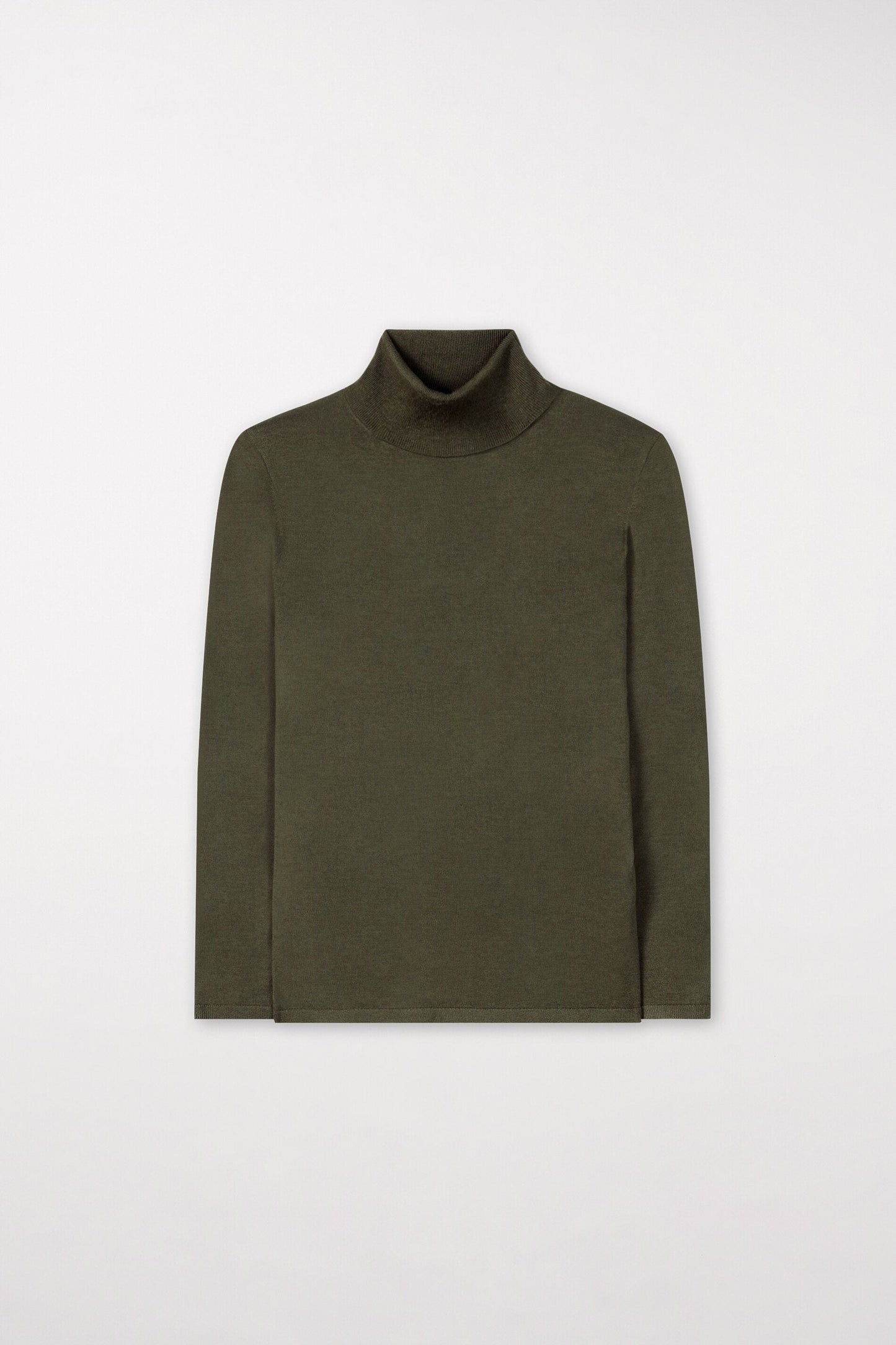 Wool Blend Turtleneck Sweater