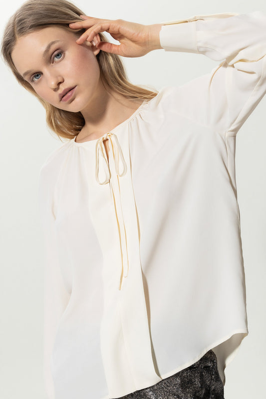 Blouse with Pleated Details