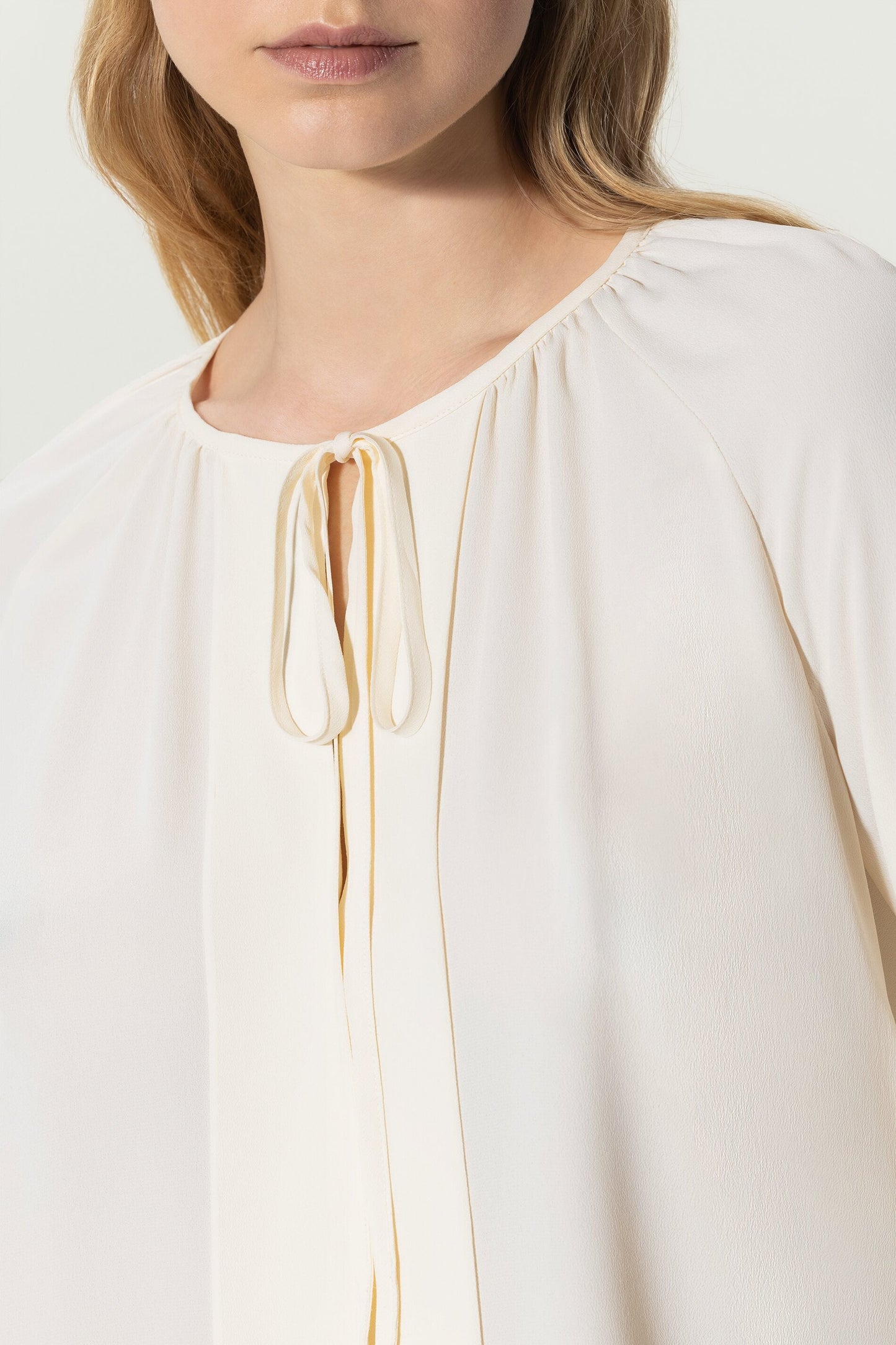 Blouse with Pleated Details