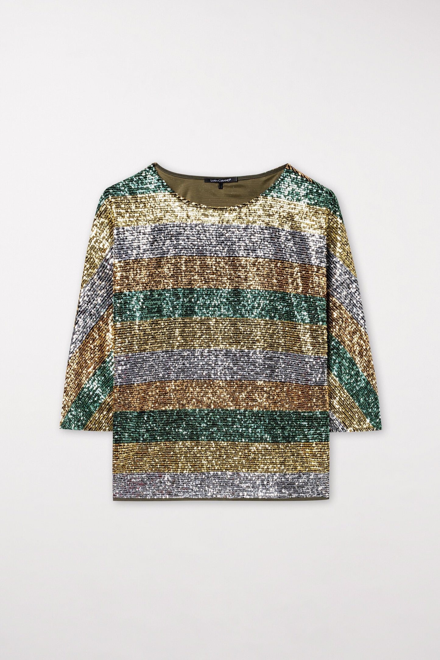 Blouse with  Stripy Sequins