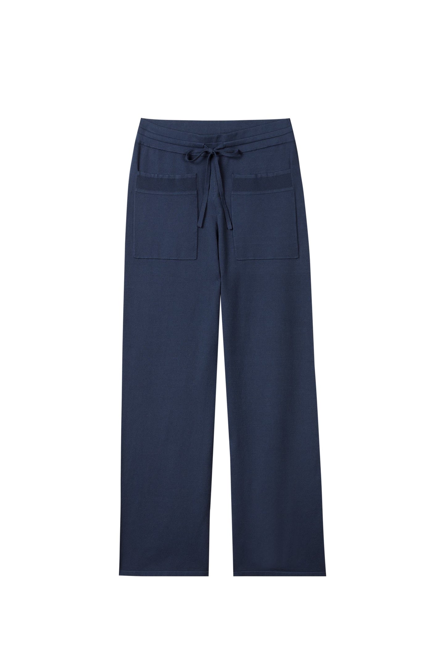 Drawstring Pants with Patch Pockets