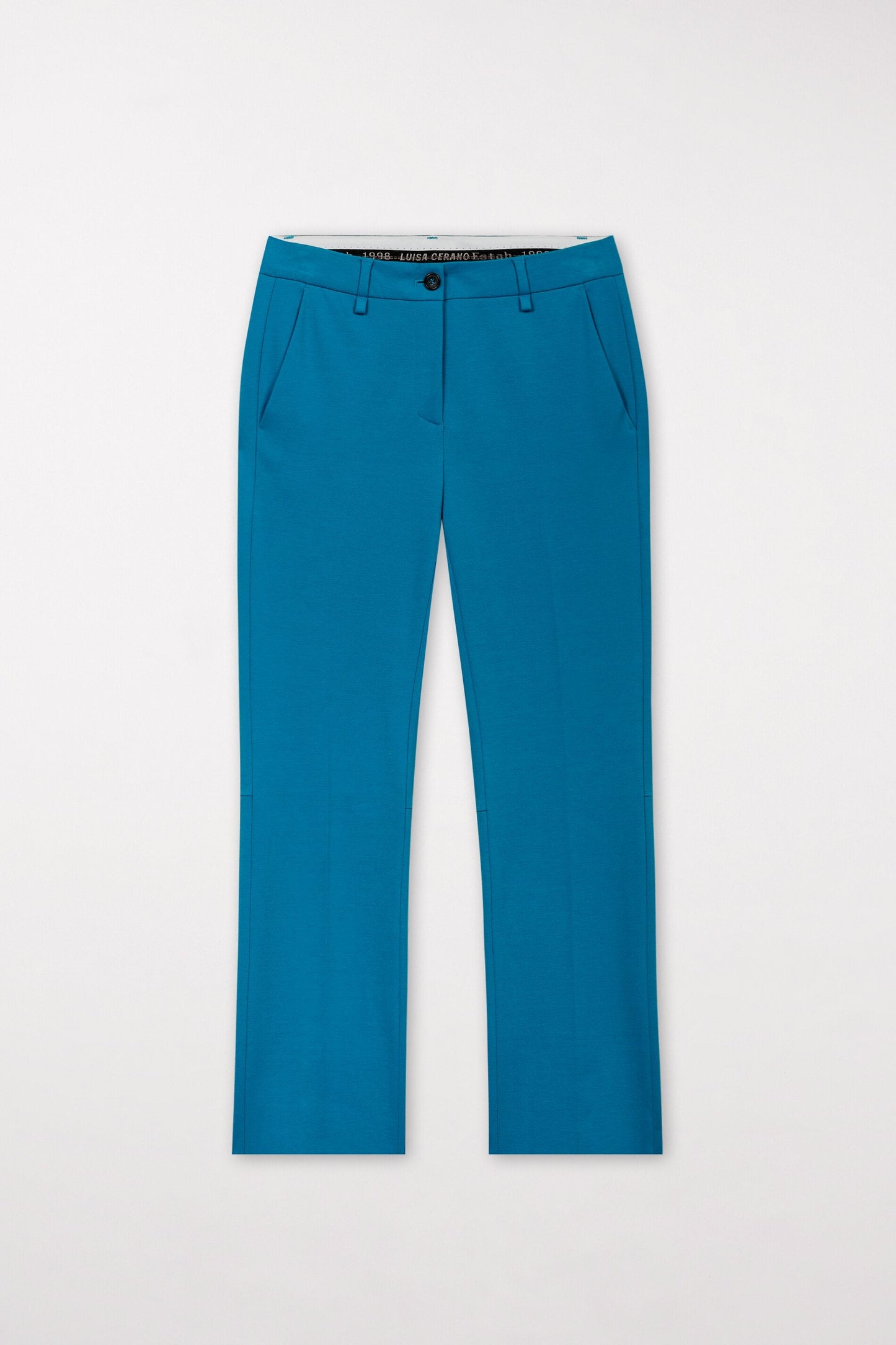 Flare Pants with Pressed Creases