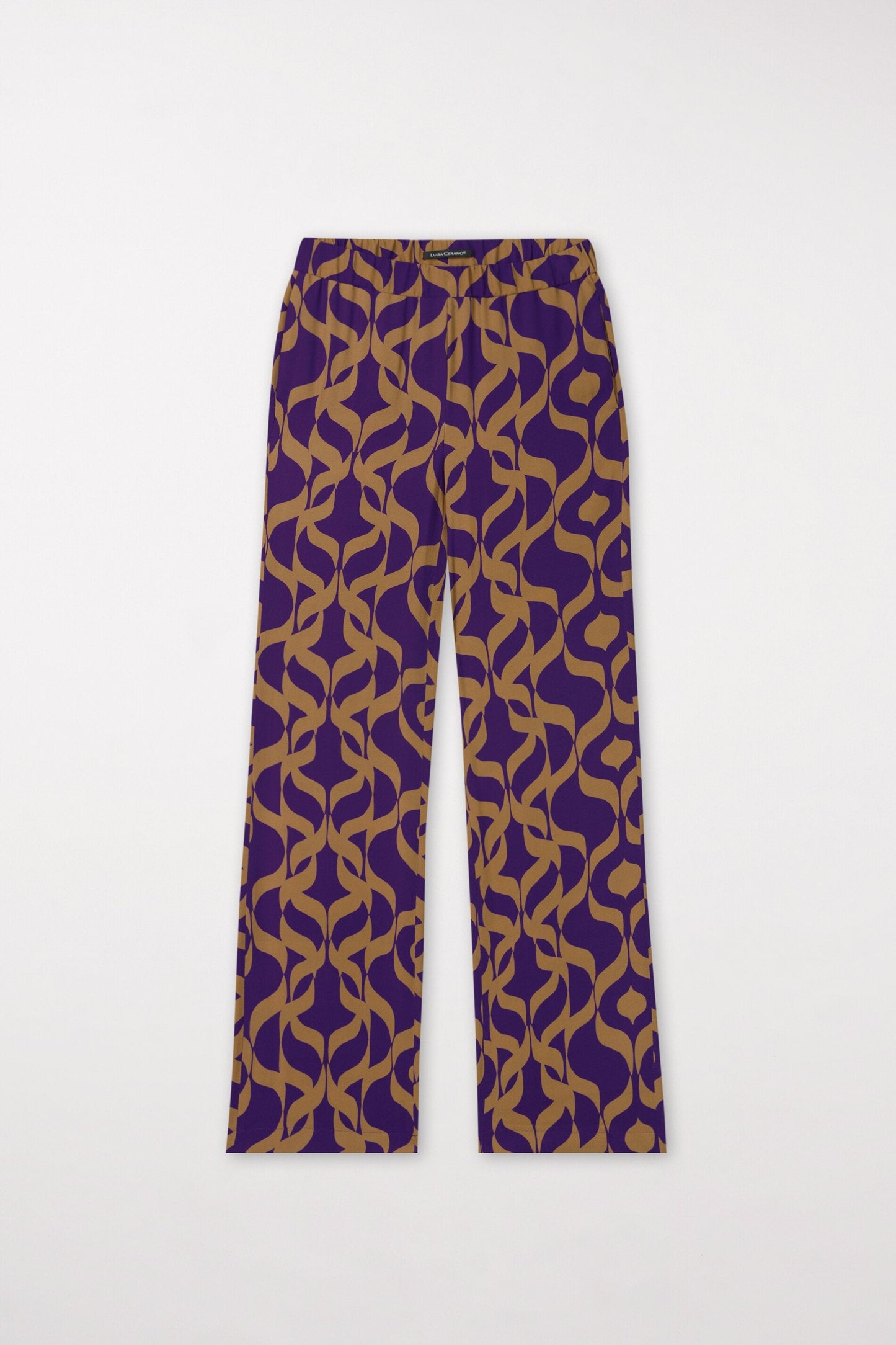 Wide leg Pants with a Graphic Inspired Print