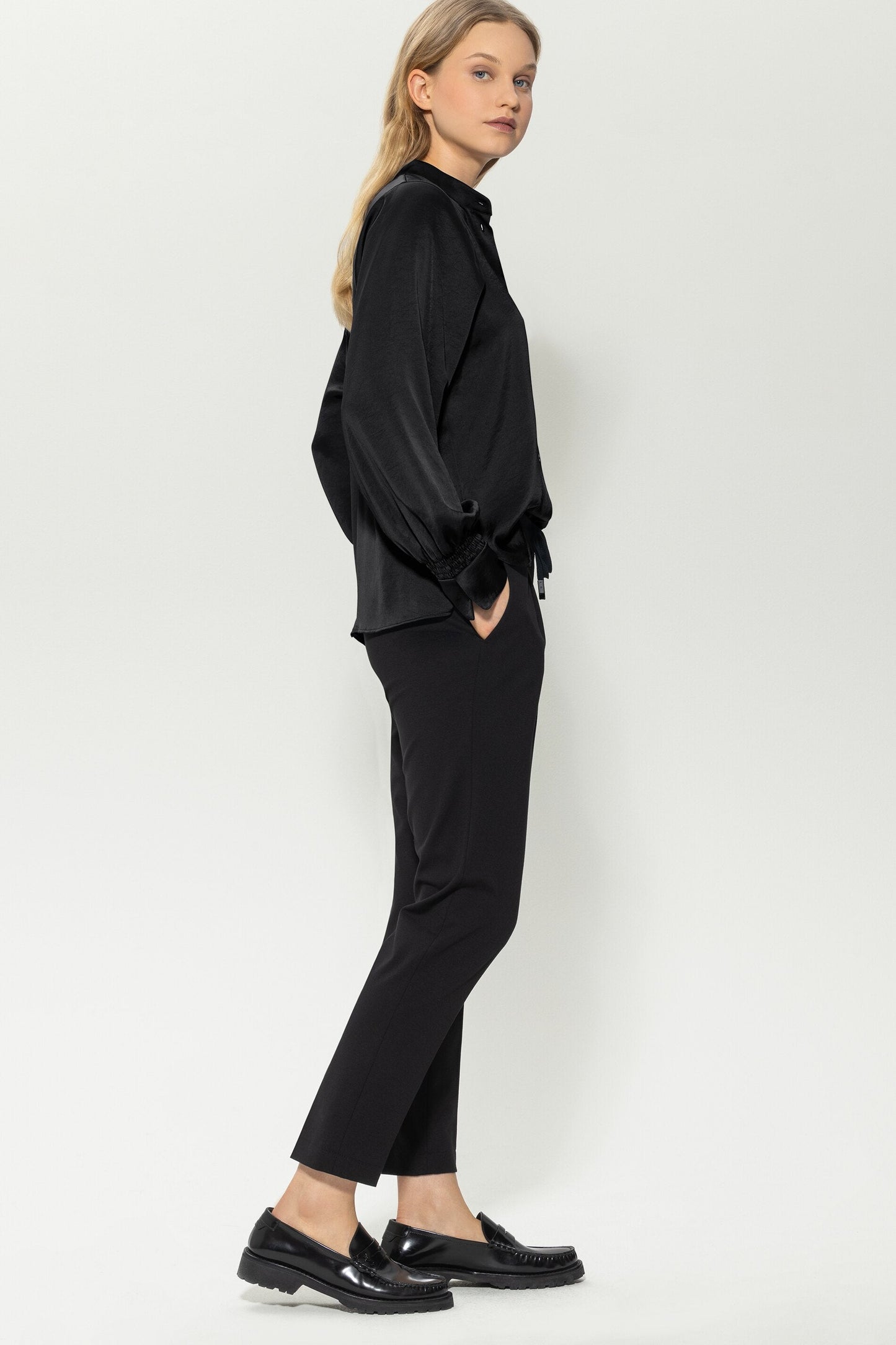 Jog Pants with Pleats