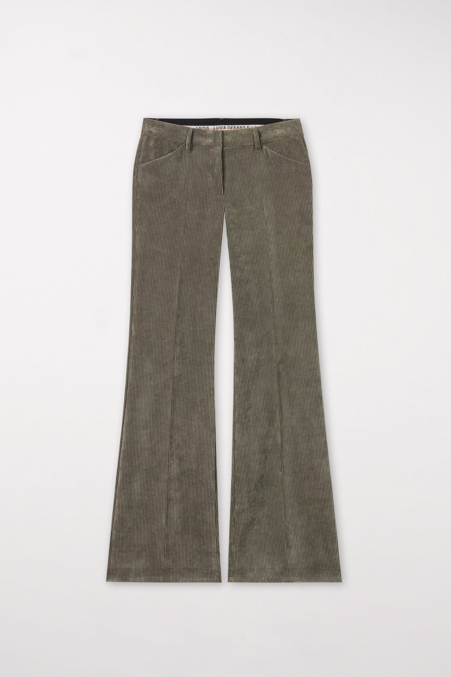 Bootcut Pants with Pressed Creases