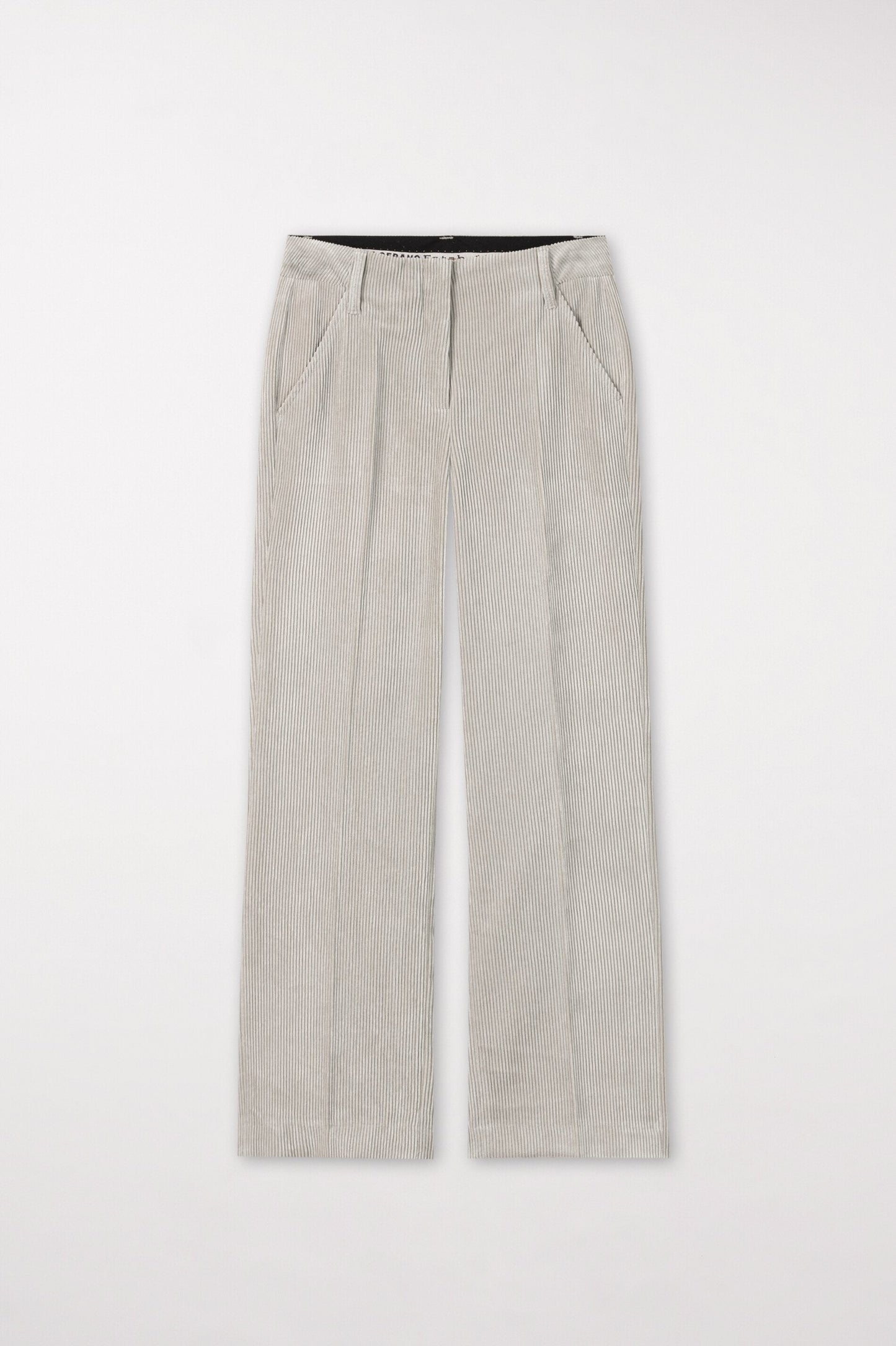 Cropped Pants with Pressed Creases