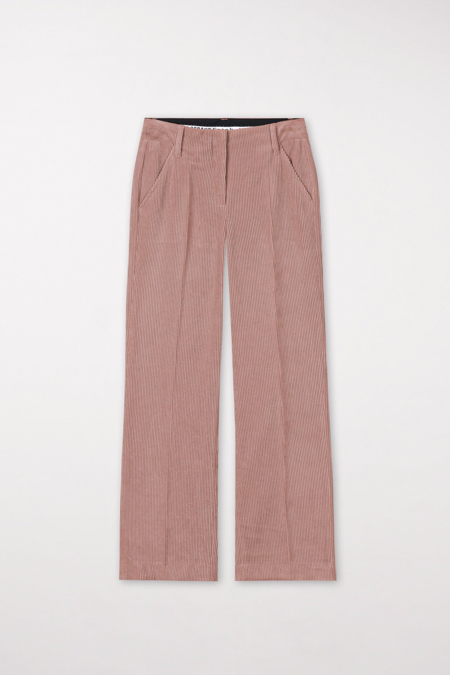 Cropped Pants with Pressed Creases