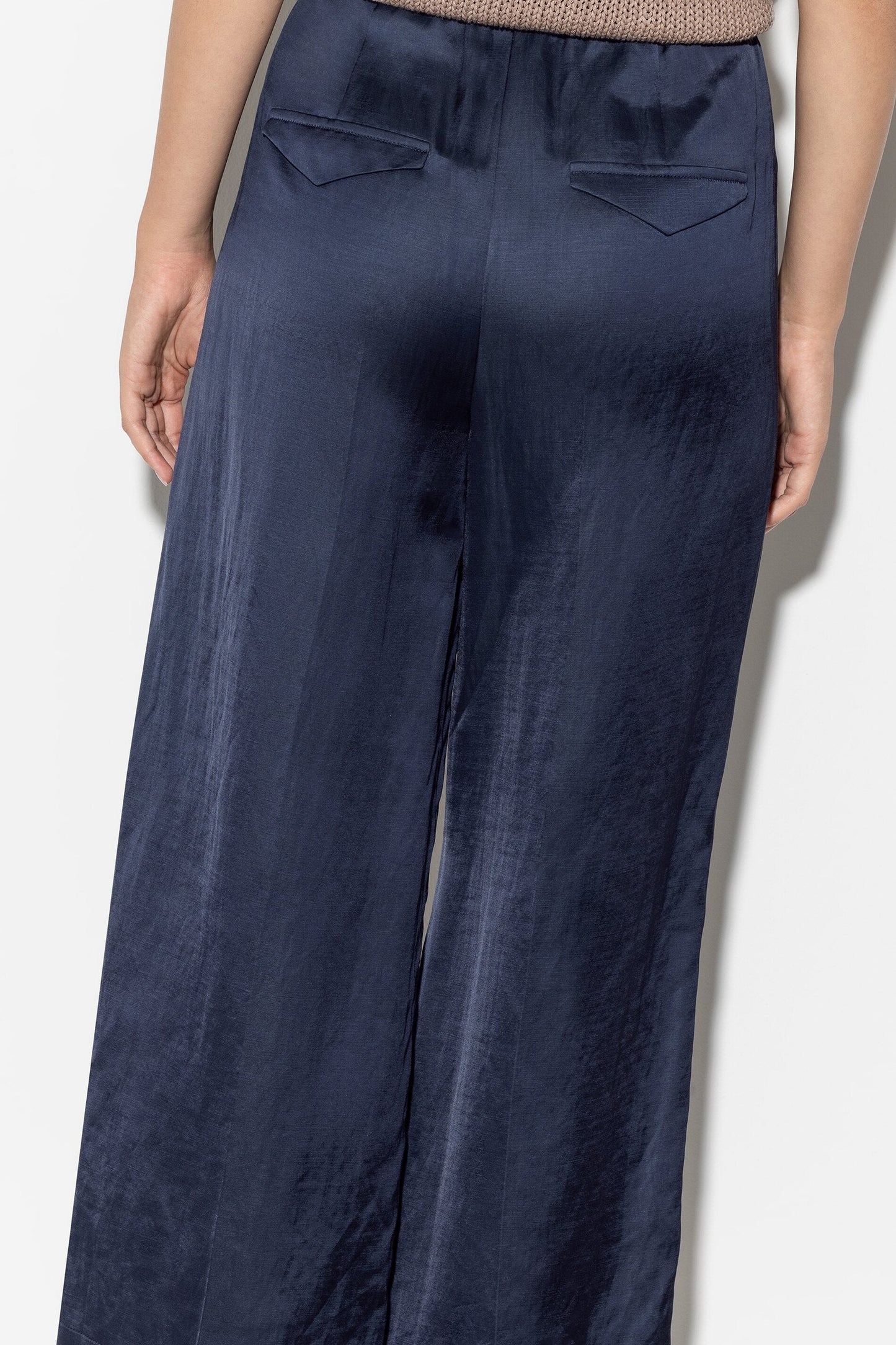 Wide-leg Linen Blend Pants