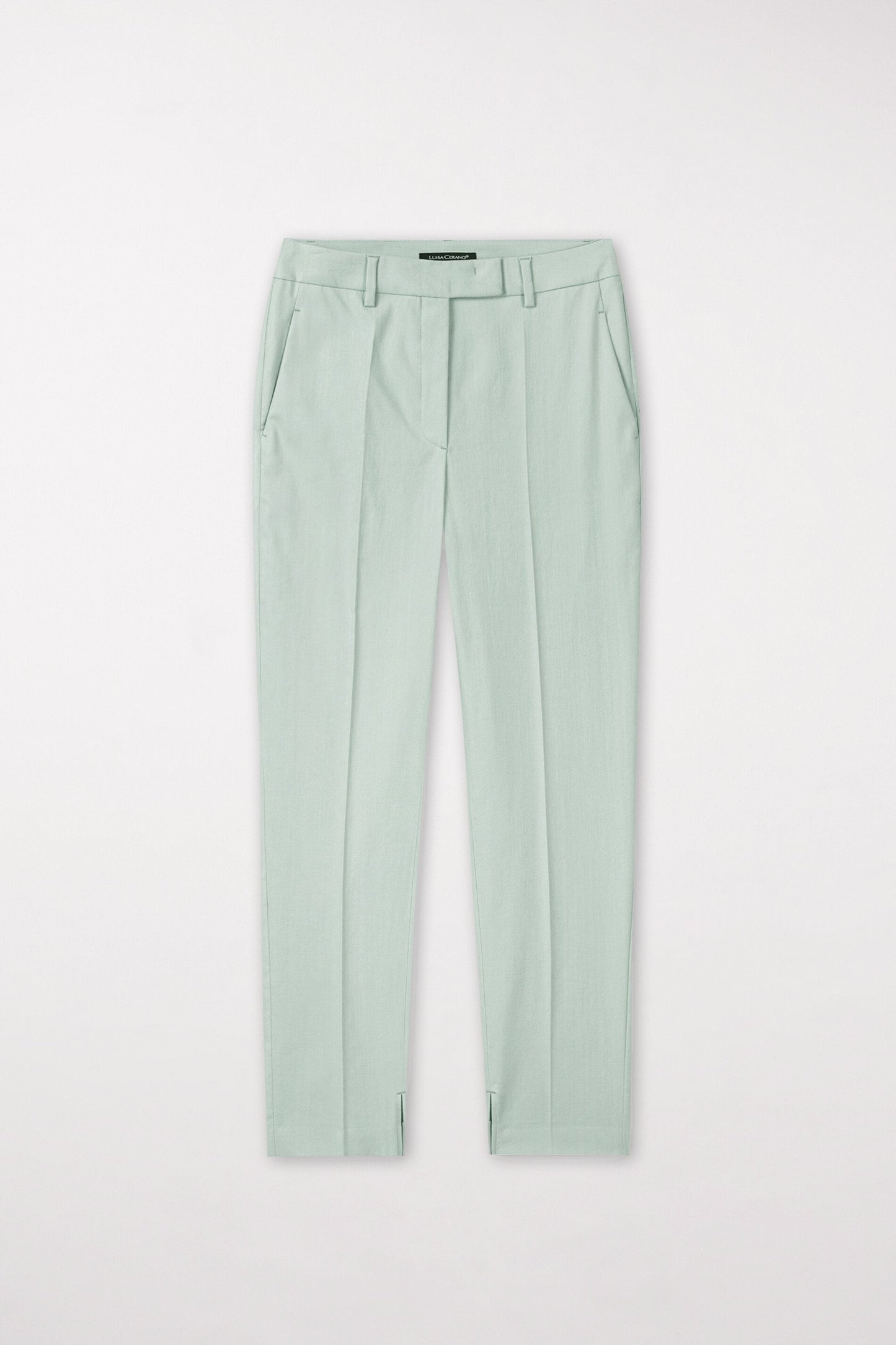 Stretch Cotton Tapered Pants