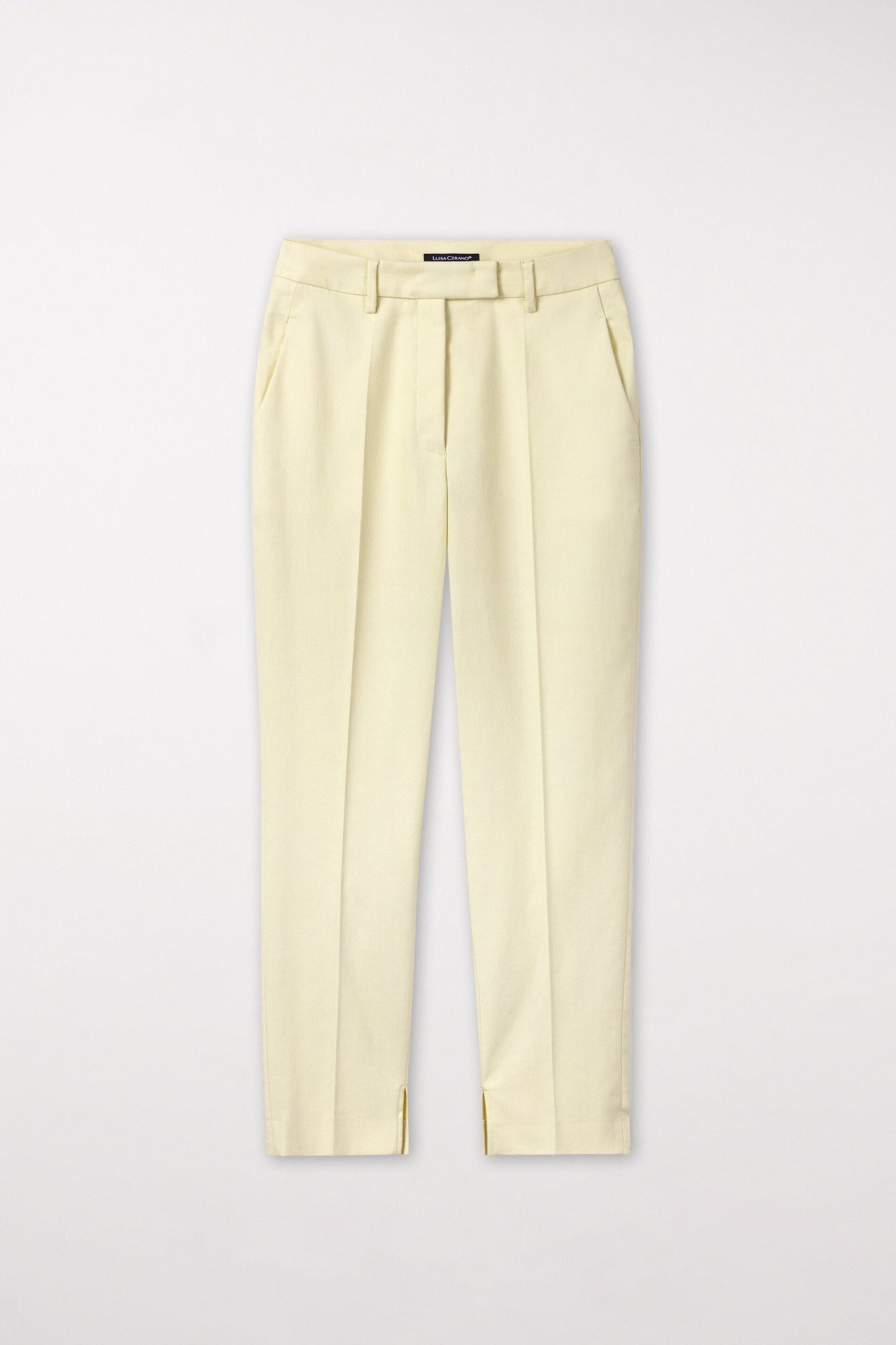 Stretch Cotton Tapered Pants